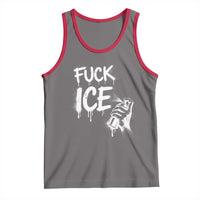Fck Ice Tank Top Vintage Graffiti No Human is Illegal