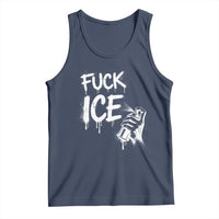 Fck Ice Tank Top Vintage Graffiti No Human is Illegal