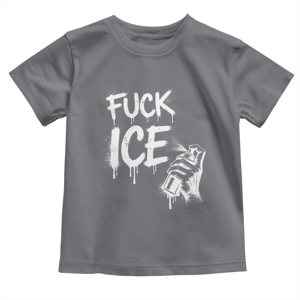 Fck Ice Toddler T Shirt Vintage Graffiti No Human is Illegal