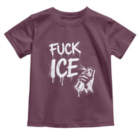 Fck Ice Toddler T Shirt Vintage Graffiti No Human is Illegal