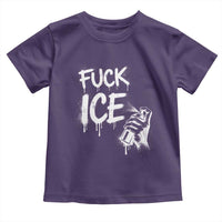 Fck Ice Toddler T Shirt Vintage Graffiti No Human is Illegal