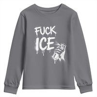 Fck Ice Youth Sweatshirt Vintage Graffiti No Human is Illegal