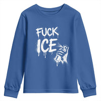 Fck Ice Youth Sweatshirt Vintage Graffiti No Human is Illegal