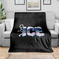 Fck Ice Throw Blanket Sarcastic Immigration Protest