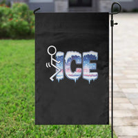 Fck Ice Garden Flag Sarcastic Immigration Protest