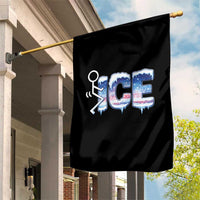Fck Ice Garden Flag Sarcastic Immigration Protest