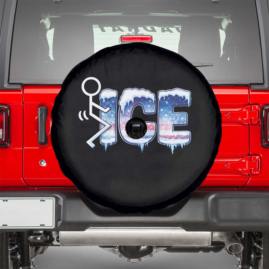 Fck Ice Spare Tire Cover Sarcastic Immigration Protest