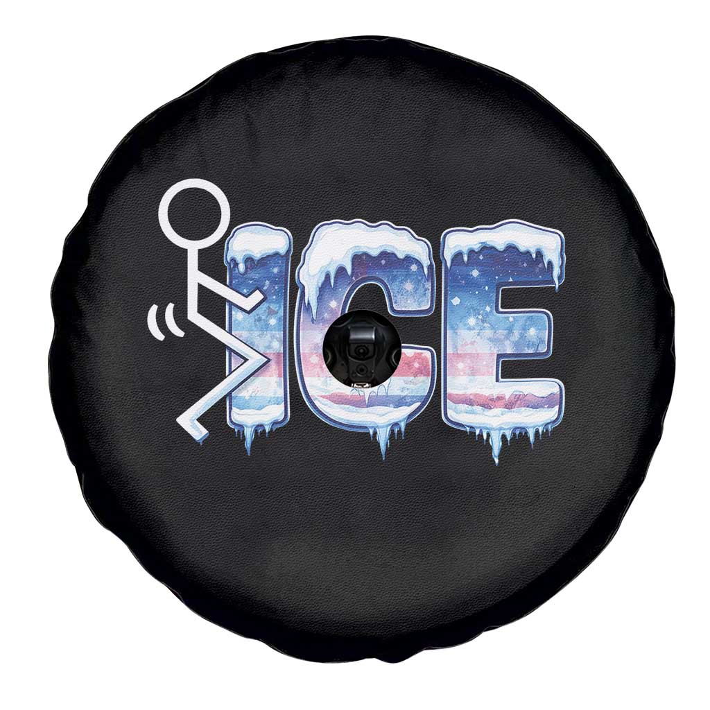 Fck Ice Spare Tire Cover Sarcastic Immigration Protest