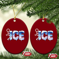 Fck Ice Ceramic Ornament Sarcastic Immigration Protest