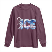 Fck Ice Long Sleeve Shirt Sarcastic Immigration Protest