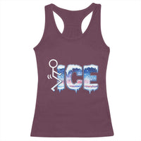 Fck Ice Racerback Tank Top Sarcastic Immigration Protest