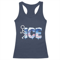 Fck Ice Racerback Tank Top Sarcastic Immigration Protest