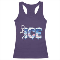 Fck Ice Racerback Tank Top Sarcastic Immigration Protest
