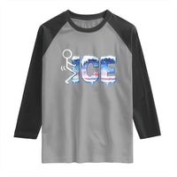 Fck Ice Raglan Shirt Sarcastic Immigration Protest