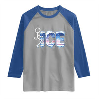 Fck Ice Raglan Shirt Sarcastic Immigration Protest