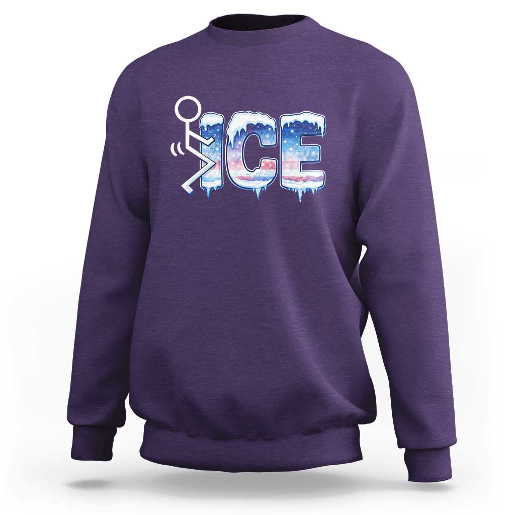 Fck Ice Sweatshirt Sarcastic Immigration Protest