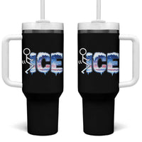 Fck Ice Tumbler With Handle Sarcastic Immigration Protest