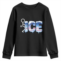 Fck Ice Youth Sweatshirt Sarcastic Immigration Protest