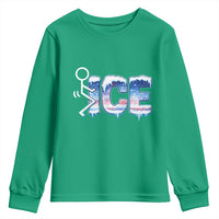 Fck Ice Youth Sweatshirt Sarcastic Immigration Protest