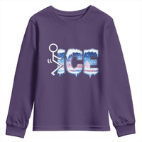 Fck Ice Youth Sweatshirt Sarcastic Immigration Protest