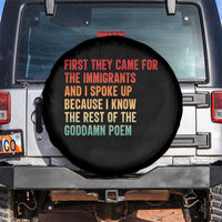First They Came For The Immigrants Spare Tire Cover Retro Human Rights Protest