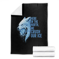 Crush Ice Throw Blanket Wolf Human Rights Protest