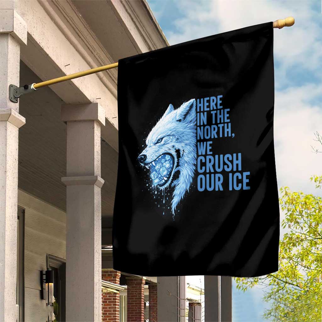 Crush Ice Garden Flag Wolf Human Rights Protest