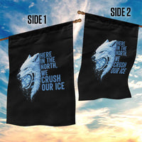 Crush Ice Garden Flag Wolf Human Rights Protest