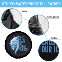 Crush Ice Spare Tire Cover Wolf Human Rights Protest