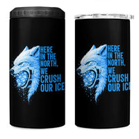 Crush Ice 4 in 1 Can Cooler Tumbler Wolf Human Rights Protest