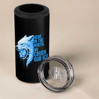 Crush Ice 4 in 1 Can Cooler Tumbler Wolf Human Rights Protest