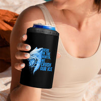 Crush Ice 4 in 1 Can Cooler Tumbler Wolf Human Rights Protest
