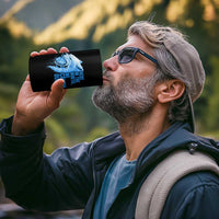 Crush Ice 4 in 1 Can Cooler Tumbler Wolf Human Rights Protest