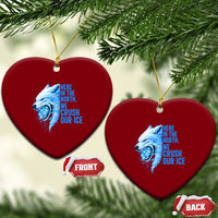 Crush Ice Ceramic Ornament Wolf Human Rights Protest