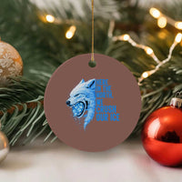 Crush Ice Ceramic Ornament Wolf Human Rights Protest
