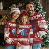 Crush Ice Ugly Christmas Sweater Wolf Human Rights Protest