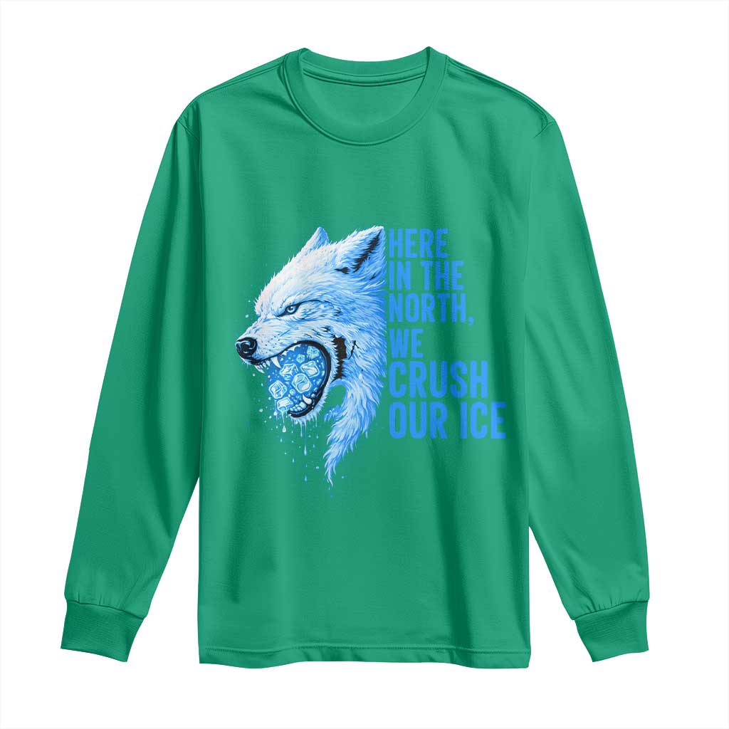 Crush Ice Long Sleeve Shirt Wolf Human Rights Protest