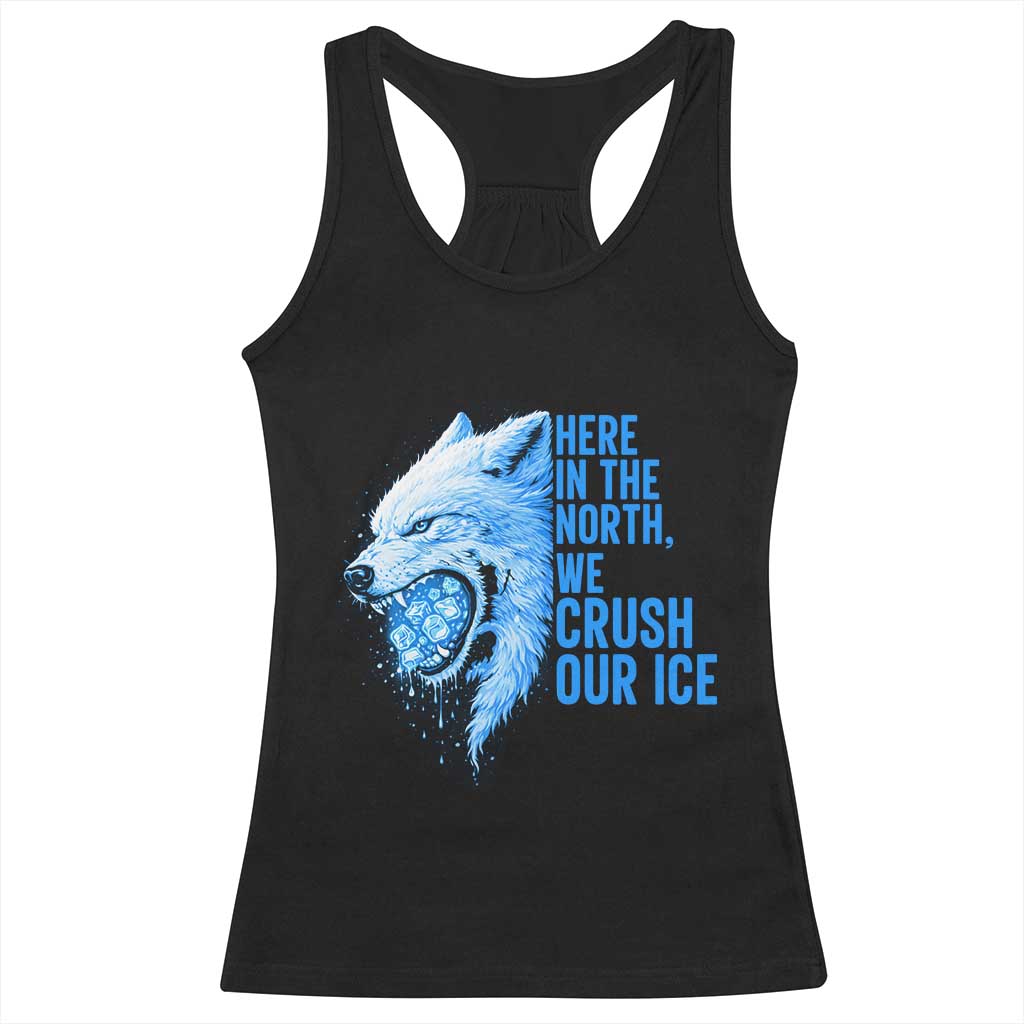 Crush Ice Racerback Tank Top Wolf Human Rights Protest