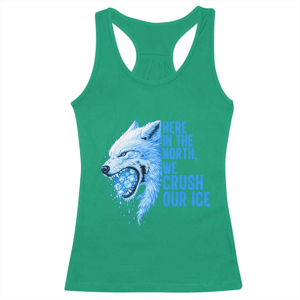 Crush Ice Racerback Tank Top Wolf Human Rights Protest