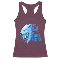 Crush Ice Racerback Tank Top Wolf Human Rights Protest
