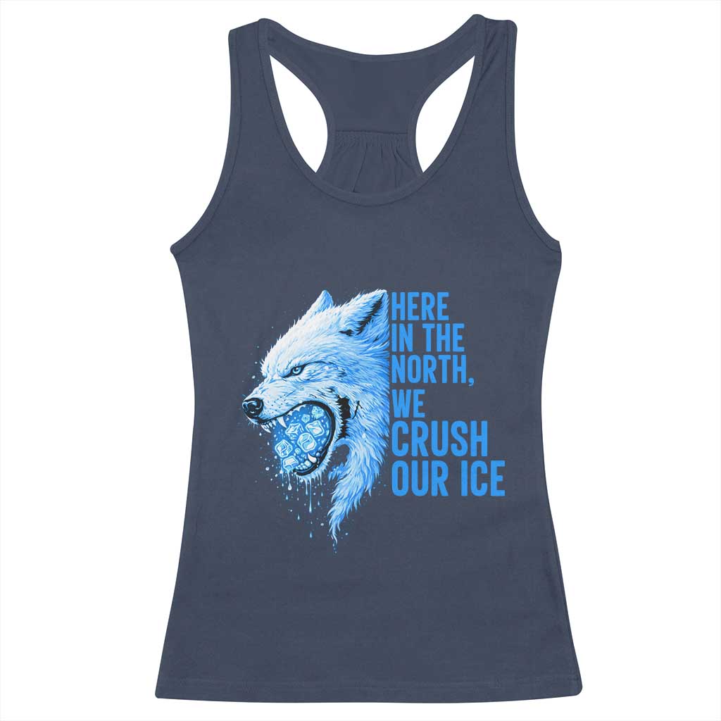 Crush Ice Racerback Tank Top Wolf Human Rights Protest