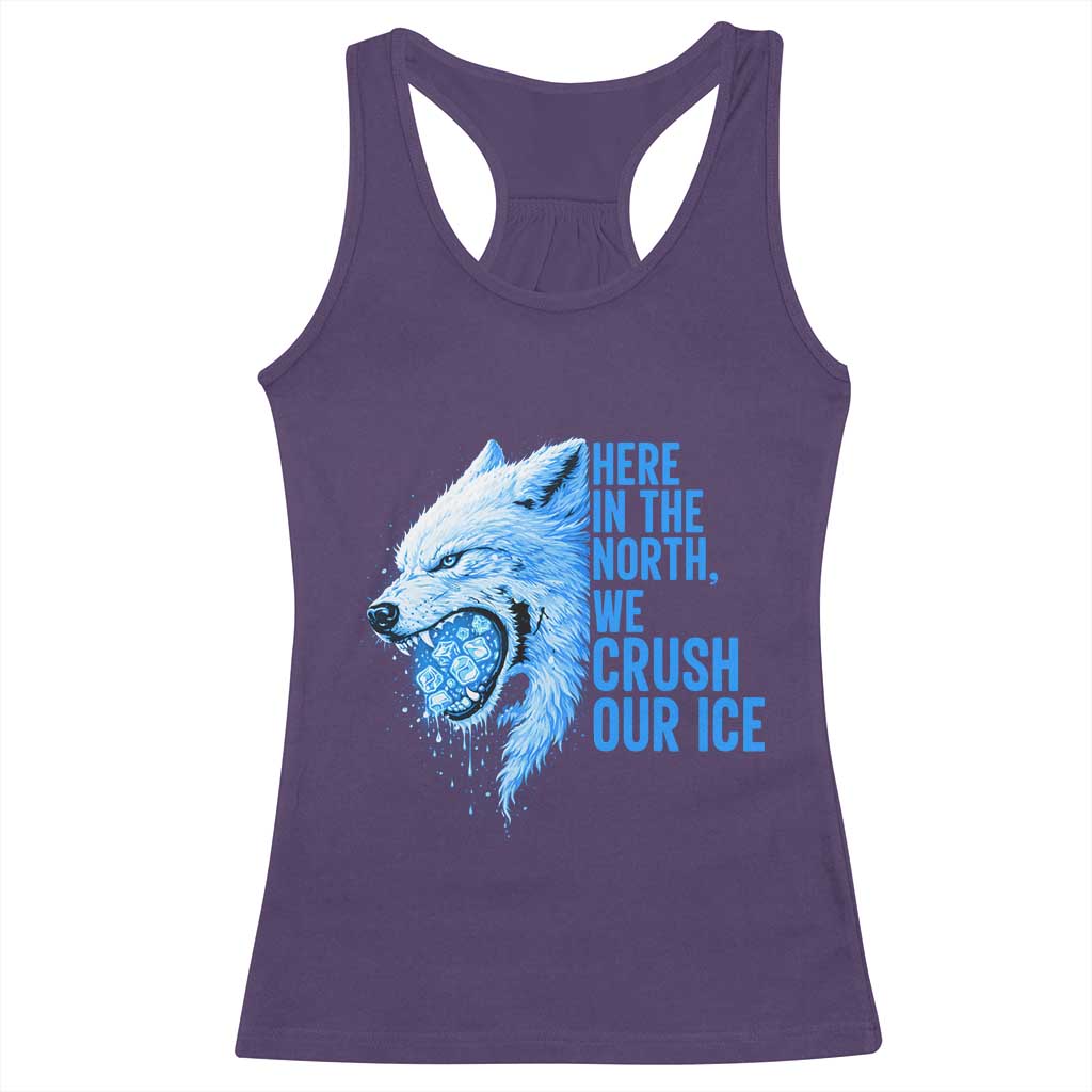 Crush Ice Racerback Tank Top Wolf Human Rights Protest