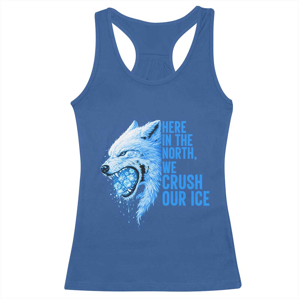 Crush Ice Racerback Tank Top Wolf Human Rights Protest