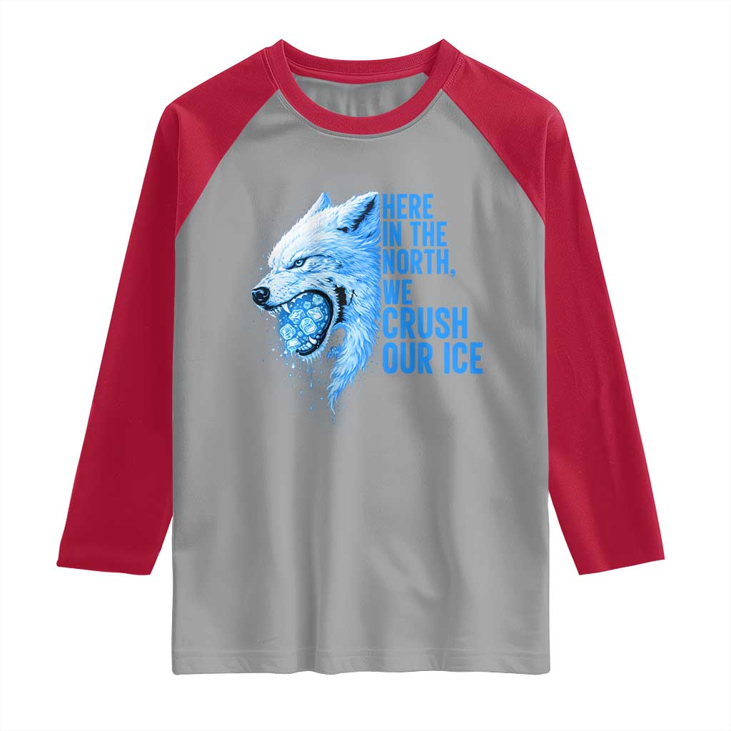 Crush Ice Raglan Shirt Wolf Human Rights Protest