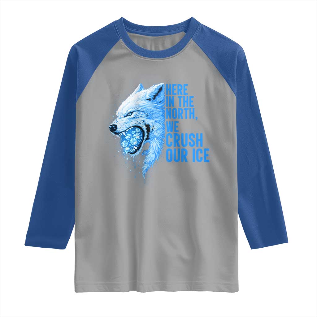 Crush Ice Raglan Shirt Wolf Human Rights Protest