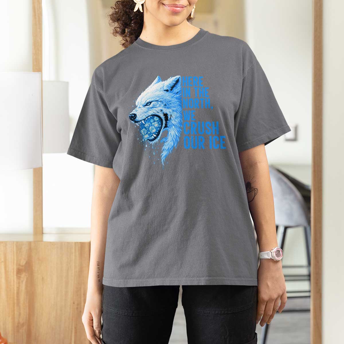 Crush Ice T Shirt For Women Wolf Human Rights Protest