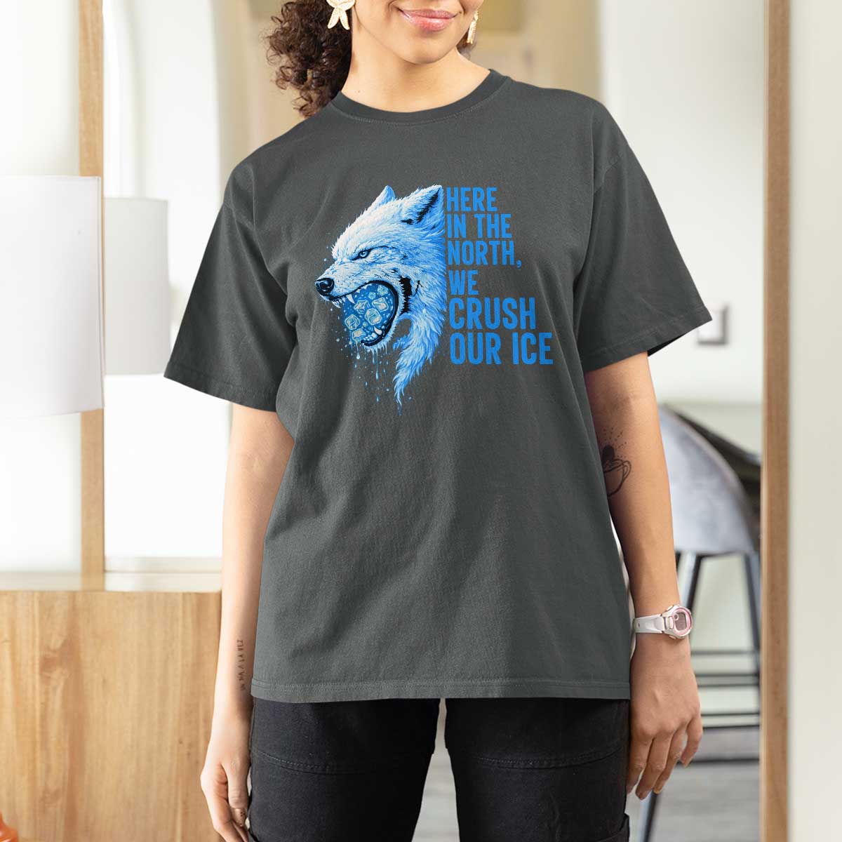 Crush Ice T Shirt For Women Wolf Human Rights Protest