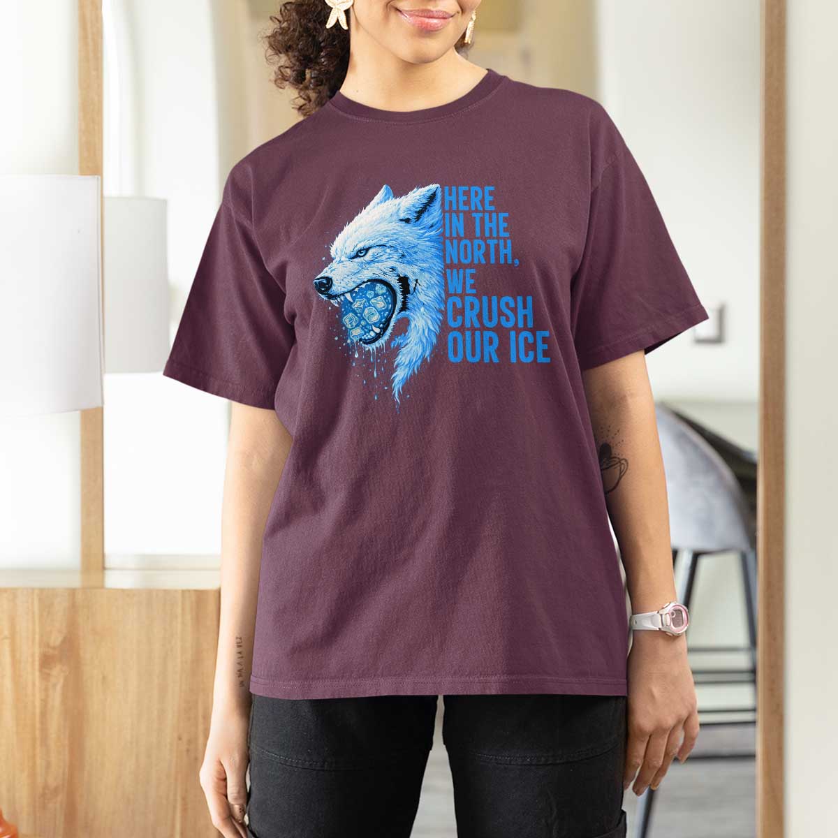 Crush Ice T Shirt For Women Wolf Human Rights Protest