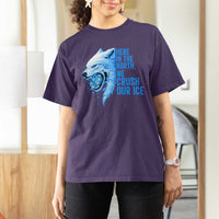 Crush Ice T Shirt For Women Wolf Human Rights Protest