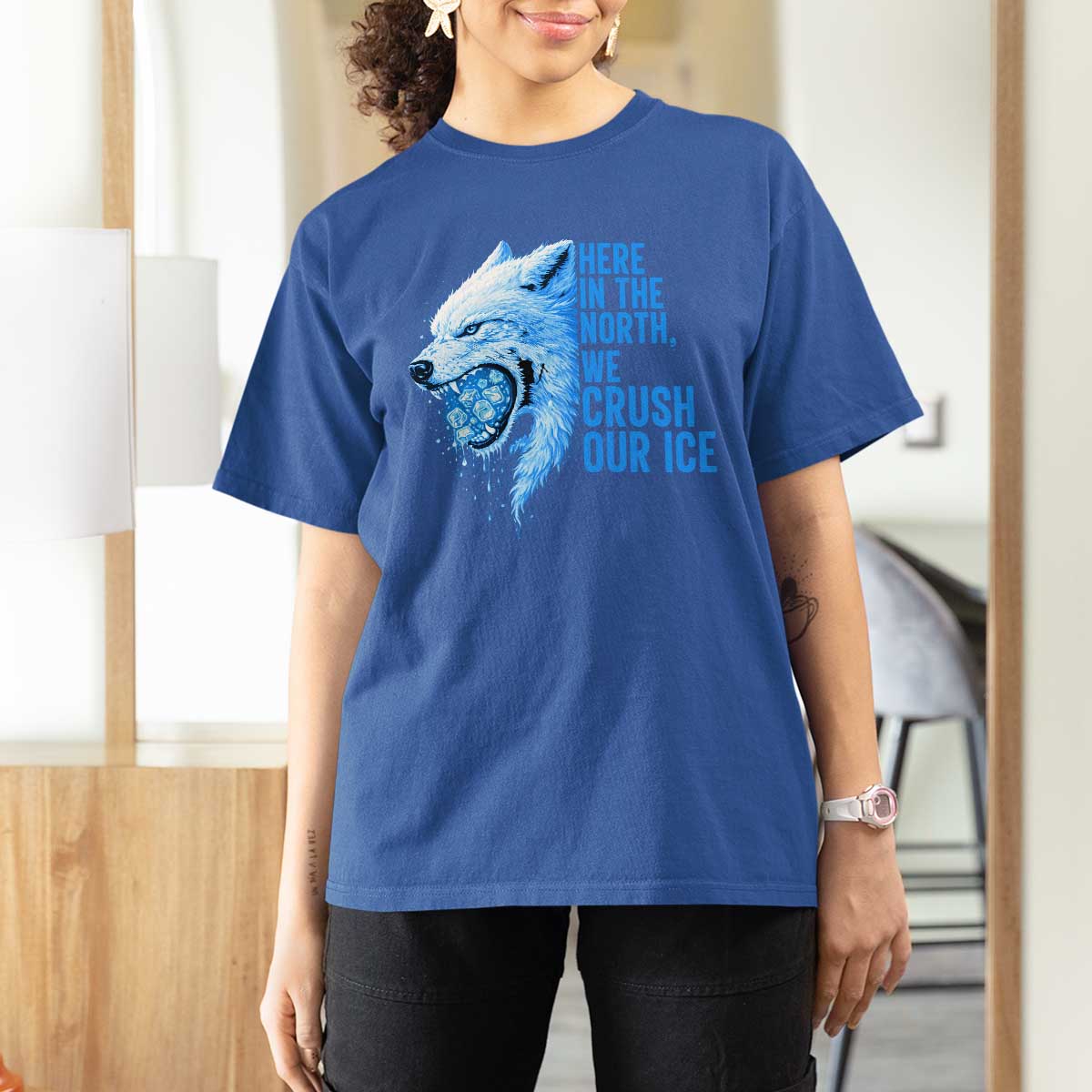Crush Ice T Shirt For Women Wolf Human Rights Protest